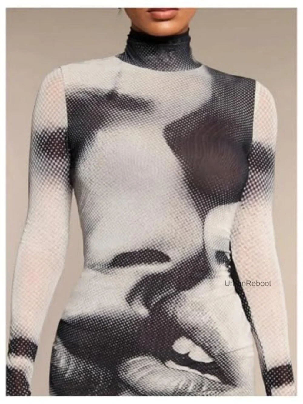 Women's Long Sleeve Bodycon Club Dress Y2K Rave Outfit